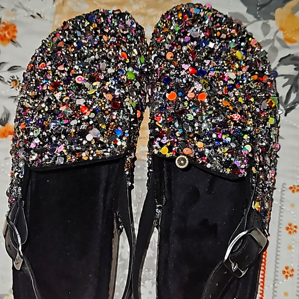 Never Worn New Shoes With Alot Of Bling